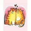  Cat Blank Paged Notebook - "Love Cats": Cat Sketchbook