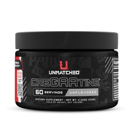 Unmatched Creatina optimizada CreGAAtine  Monohidrato de creatina  GAA (ácido guanidinoacético)  Desarrollo muscular, fuerza y recuperación  60...    
