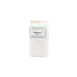 Mediterranean Salt Fine | 500 g | Sea Salt from the Mediterranean Fine | Natural Product | Free from Chemicals or Additives | No Trickling Aids | Sea Salt | Gerüche-Küche |