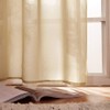 MIULEE - Juego de 2 cortinas transparentes con ojales, para