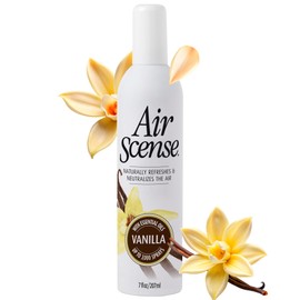 Air Scense Air Freshener Deodorizer Room Spray for Bathroom & Home, Essential Oils, Natural Vanilla - 7 fl oz (1-Pack)