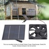Solar Panel Fan Kit 20W IP65 Waterproof for Outside Small