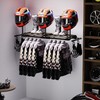 ATSKIM Double Motorcycle Helmet Holder Wall Mount, Helmet Hanger and