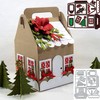 Christmas Metal Stencils Tree Door Merry Christmas Candy Gift Box