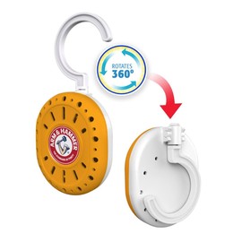 Arm and Hammer Odor Busterz Deodorizer Balls Mixed Pack: 4 odor eliminating balls, 2 with handy clips, 2 with hangers, 8 total for closets, bathrooms, work & sports gear, laundry hamper (8 Count)