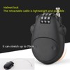 Anti-Theft Telescopic Wire Lock, 3 Position Combination Cable Padlock,Security Password
