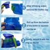 TOPZFL 6 Stück Faltbare Trinkflasche,Faltbare Wasserflasche Wiederverwendbare Trinkflasche Faltbar, für