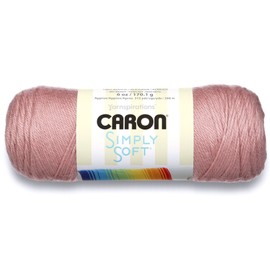 Caron Simply Soft - Hilo sólido, Rosa (Victorian Rose), 6 oz (177.44 ml), 1
