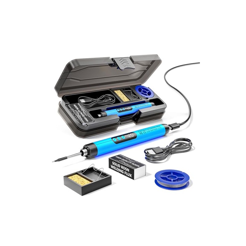 USB-soldering iron （blue）
