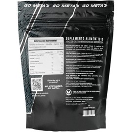 Meta Nutrition Creatina Monohidratada Creatine - 500 Gr, 100 Porciones, con Scoop incluido