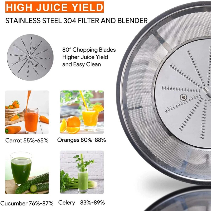 800W Electric Juicer Fruit Vegetable Blender Juice Extractor Citrus Machine