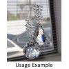 Box of 50 Golden Teak 3" Crystal Tear Drop Large