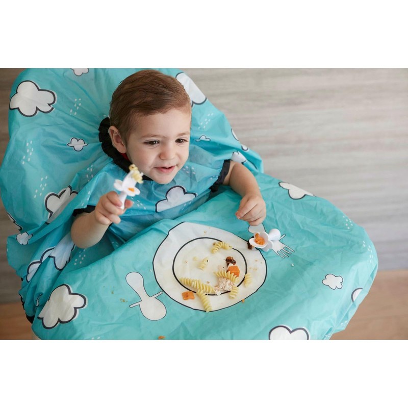 grabease Allover Waterproof Bib for Self-Feeding Infants and Toddlers, Machine