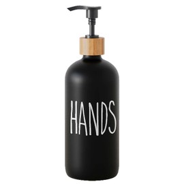 Soap Dispenser,Dish Soap Dispenser for Kitchen Sink.Glass Hand Soap Dispenser, Modern Farmhouse Decor Dish Soap Dispenser for Bathroom,Kitchen Sink Decor