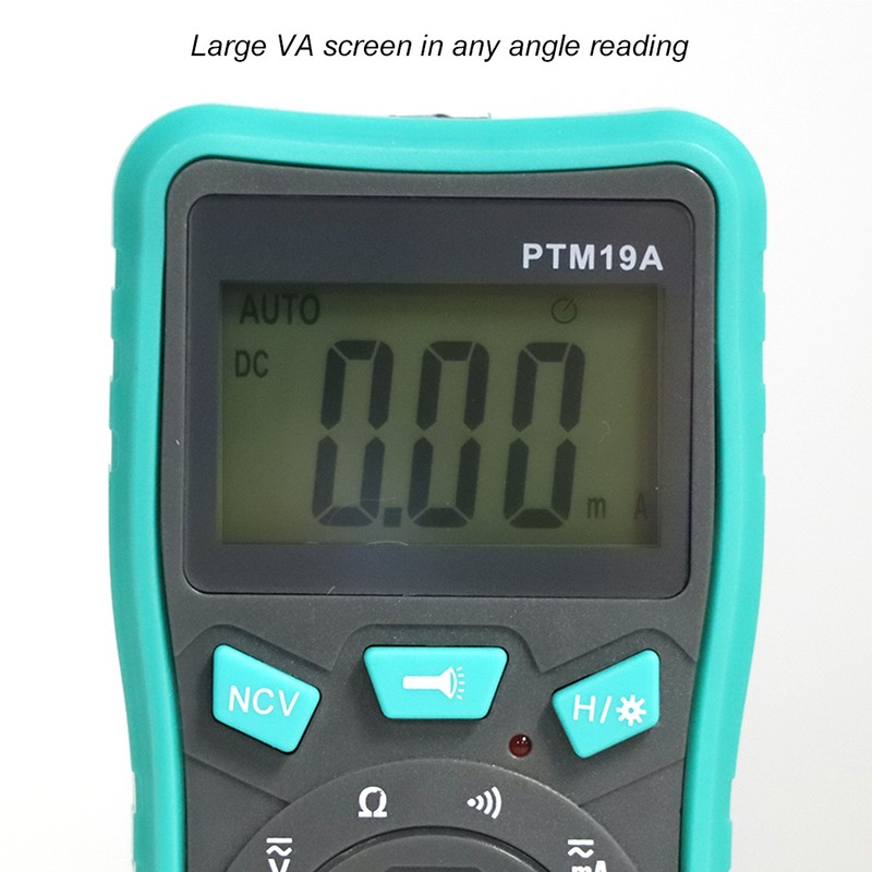 PTM19A LCD Display Digital Smart Multimeter DC AC Voltage Current