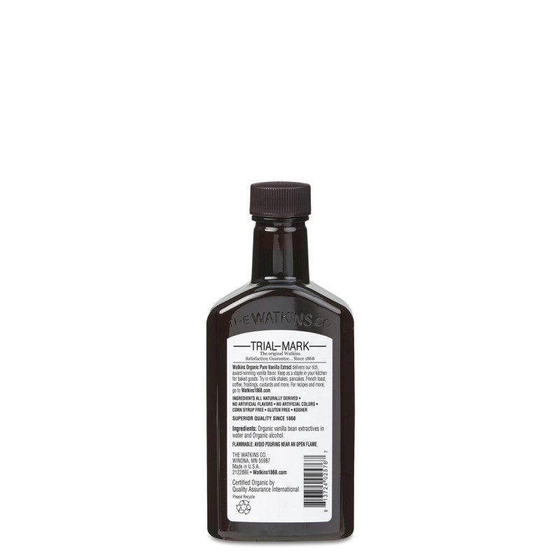 Watkins ORGANIC PURE VANILLA EXTRACT, 4 FL. OZ