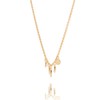 Pernille Corydon Gold Mini Coins Necklace Brushed Surface Link Chain