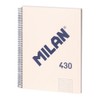 MILAN® A4 notebook with hardcover, 5x5 mm grid, 80 sheets,