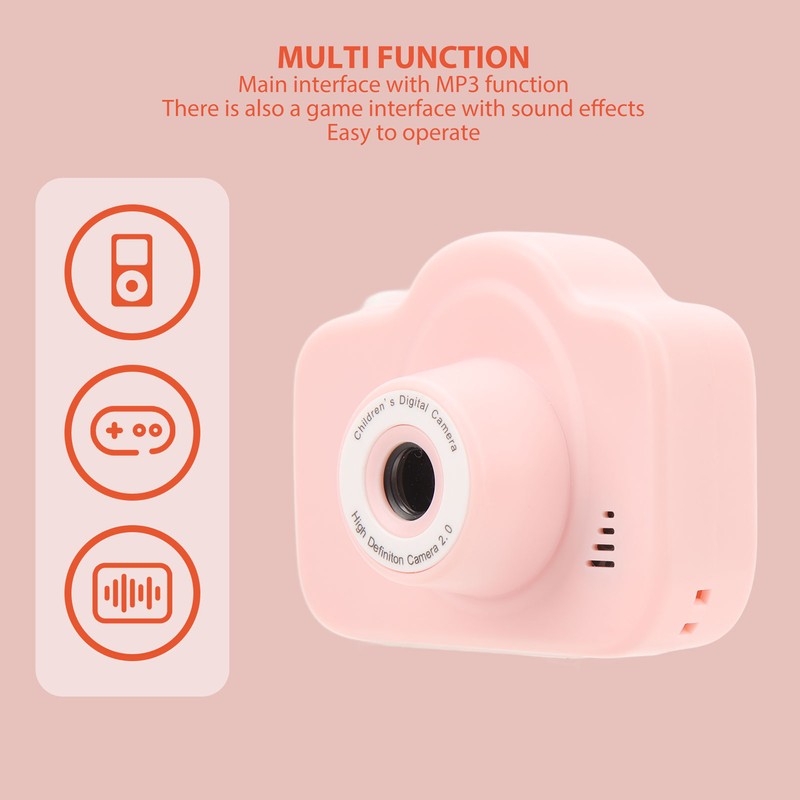 Children Digital Camera 2000W HD 2.0 Inch Screen Rechargeable Multi