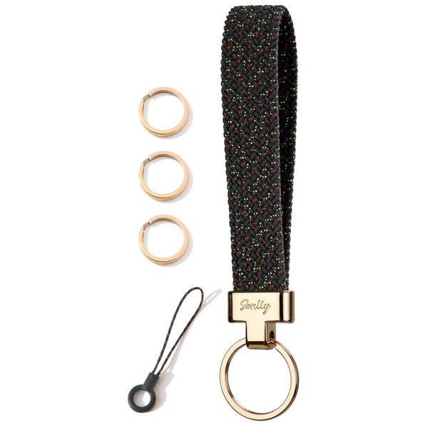 SENLLY Wristlet Lanyard, Stretchy Keychain Holder, Original Elastic Anti-Drop Design