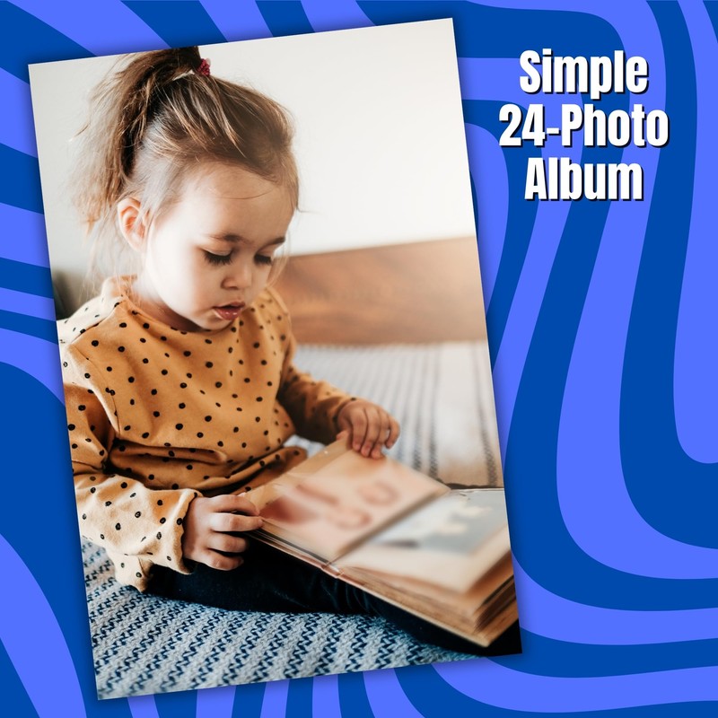 Iconikal 24-Photo Clear Cover Photo Albums, 4x6-Inch, 5-Pack to Store