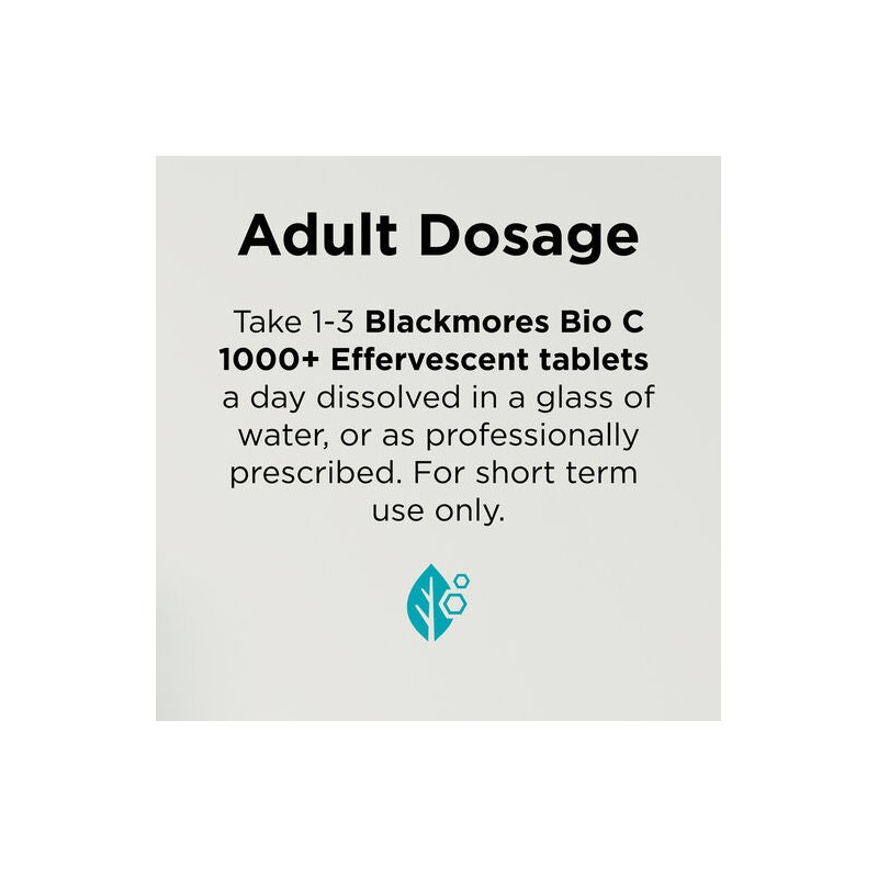 Blackmores Bio C 1000mg Echinacea + Zinc Vitamin C Effervescent