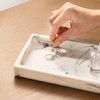 Navaris Tray for Jewellery and Make-Up Marble Look - 23.5