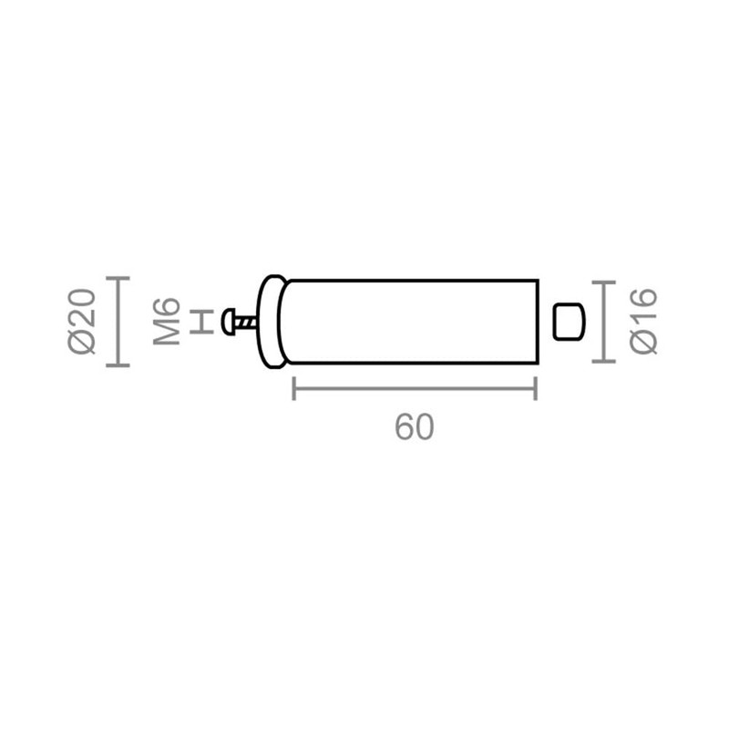 Micel Vega 91779 Roller Shutter Buffer 60 x 20 mm