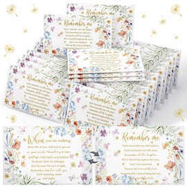 50 Bulk Funeral Tissues Packs Facial Tissue 3 Ply Favor, Wildflower