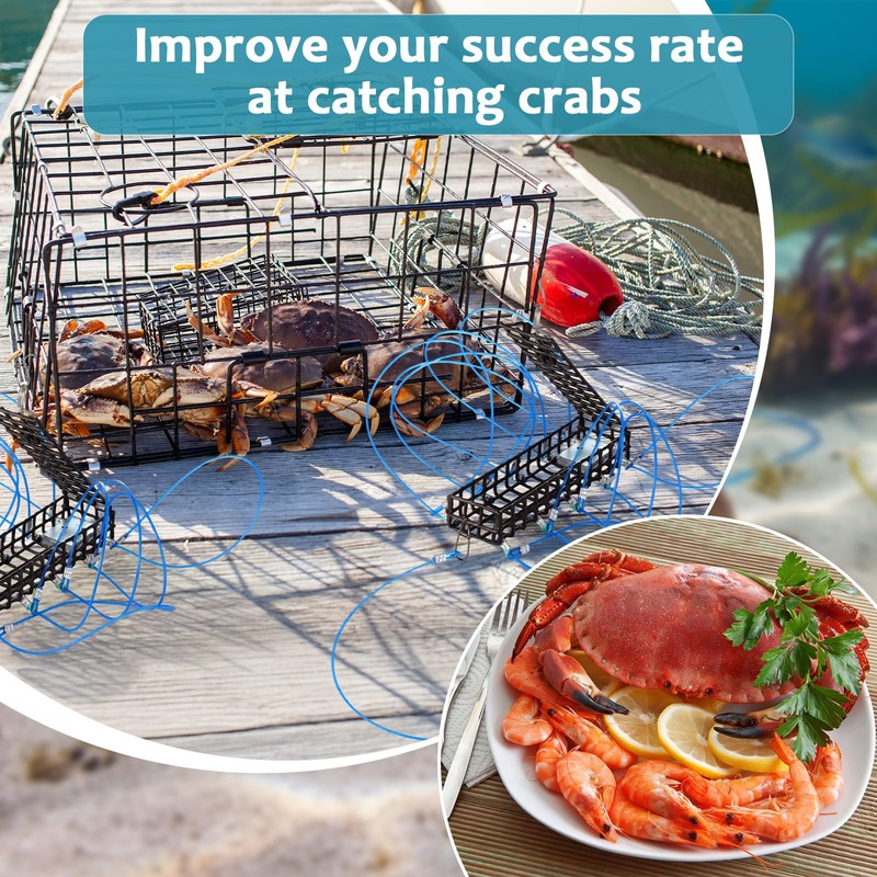 Therwen 2 Pack 10 Loop Crab Trap 6 Inch Length