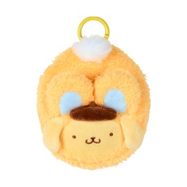 Sanrio 295647 Mini Pouch Charm (Spring Rabbit), Pom Pom Pudding, Accessory Case, Makeup Pouch with Carabiner