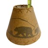 Rustic Oiled Kraft Laced Bear Lamp Shade - 12"