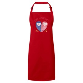 Fabulous Premium-Küchenschürze Rot Owl Anniversary Wedding Celebration Gift Ideas Couple Marriage Love