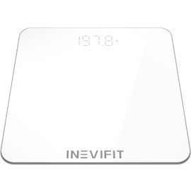INEVIFIT Bathroom Scale, Highly Accurate Digital Bathroom Body Scale, Measures Weight up to 400 lbs. Includes Batteries