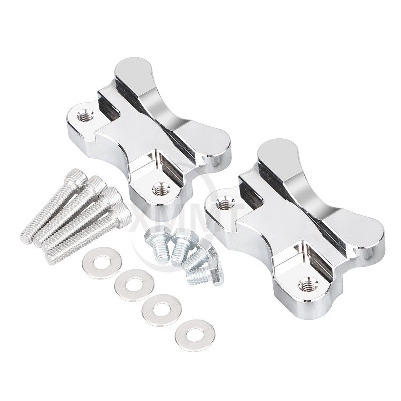 Unbranded US Chrome Front Fender Riser Relocator For Harley Softail