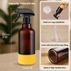 Hethyo Glass Spray Bottles with Silicone Sleeve 16.9oz 2 Pack