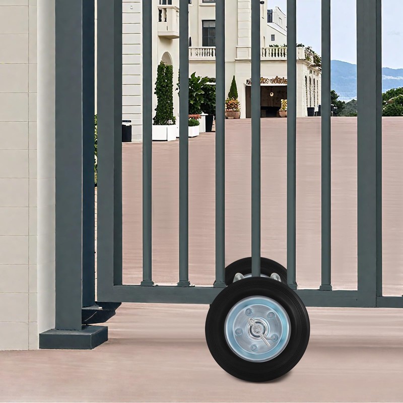 6.3" Sliding Gate Kit Rolling Gate Hardware Kit,2 Pipe Track
