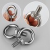 10 Pcs M8 Stainless Steel Lifting Eye Bolts - Hardware