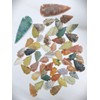 50 PC Lot Flint Arrowhead OH Collection Project Spear DIY