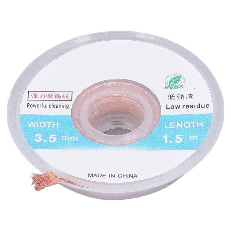 5Pcs Solder Wick Braid Copper 1.5m Length 3.5mm Width Set