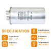 CBB65 Circular Run Capacitor, 450VAC 12.5 uf/MFD 50/60Hz Circular Start