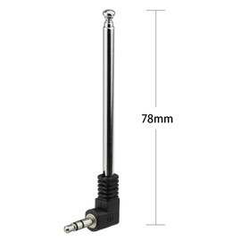 Bingfu Mini FM Radio Antenna 3.5mm Male Telescopic FM Antenna Portable 2-Pack Compatible with Indoor Stereo Receiver AV Audio Video Home Theater Receiver Mobile Cell Phone Bose Radio