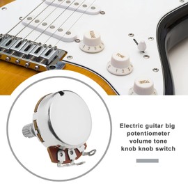 VGOL 2PCS Metric Mini 18mm Split Shaft Pots A250K Guitar Potentiometers Audio Taper Pots for Electric Guitar Bass Control Tone Volume Parts