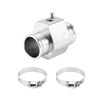 HEROFFIX 1 Satz Auto-Wasser-Kühlmittel-Temperatursensor-Adapter-Gelenkrohr-Radiatorsensor-Adapter 30mm Silberton