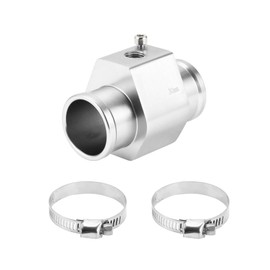 HEROFFIX 1 Satz Auto-Wasser-Kühlmittel-Temperatursensor-Adapter-Gelenkrohr-Radiatorsensor-Adapter 30mm Silberton
