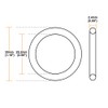sourcing map O-Rings Nitrile Rubber Sealing Ring Seals 30 mm