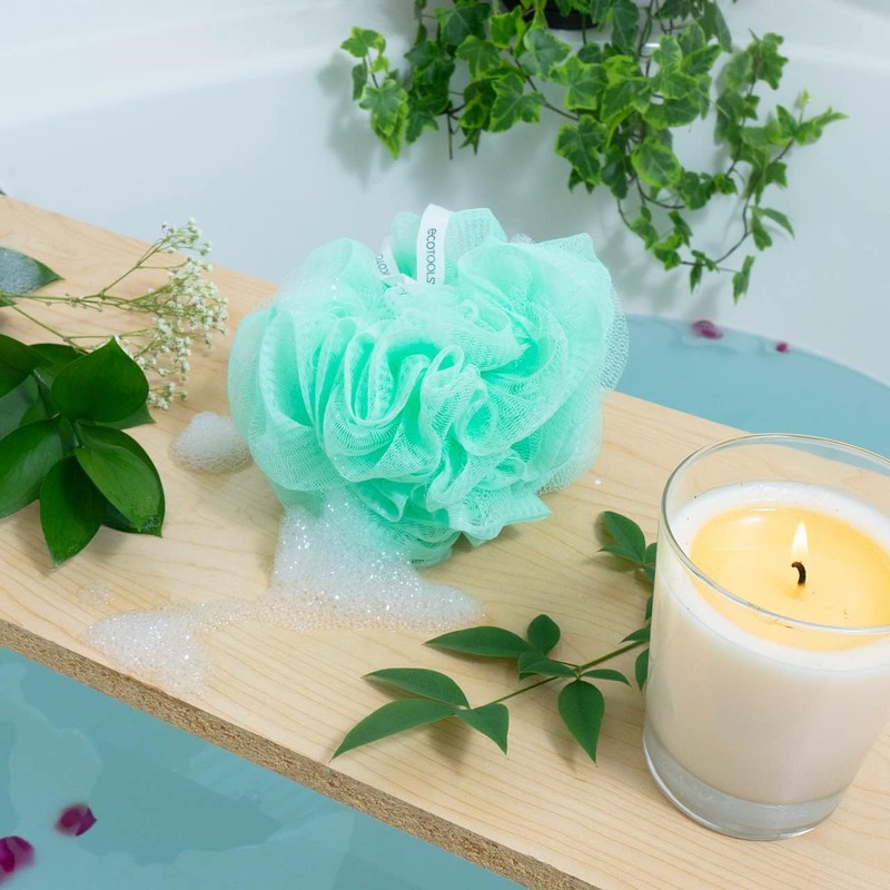 ECOTOOLS, Esponja de Baño para Exfoliar, Modelo Ecopouf
