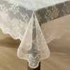 HLC.ME Jolene Floral Lace Tablecloth, Lace Fabric Table Cloth for