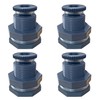 ANPTGHT NPT 1" PVC Bulkhead Fitting, Female Plastic Water Tank