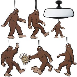 5 Pieces Bigfoot Sasquatch Gifts Funny Car Air Fresheners for Men Sasquatch Air Freshener Hanging Truck Air Fresheners Car Accessories Ideal Gift for Father's Day, Birthday, Christmas